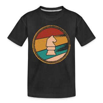 Joueur d’échecs Jeu d’échecs Joueur d’échecs - T-shirt bio Premium Enfant - noir - Devant