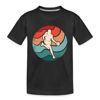 Basketball player Basketball player Women Basketball - Kids' Premium Organic T-Shirt - black - Front
