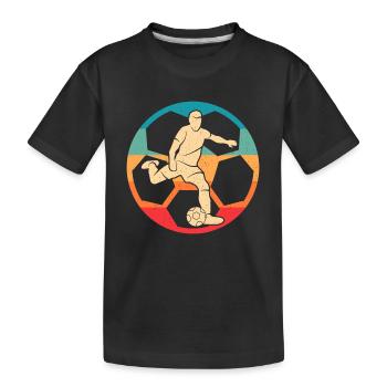 Footballer Children Football Player Footballer - Kids' Premium Organic T-Shirt - black - Front