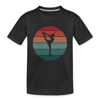Roller Skates Roller Skates Vintage Girls Roller Skating - Kids' Premium Organic T-Shirt - black - Front