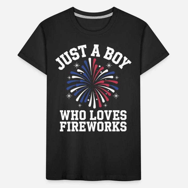 Pyrotechnics Fireworks Pyrotechnics Kids' Premium Organic T-Shirt