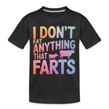 Vegetarian Vegan Veggie Vegetarian - Kids' Premium Organic T-Shirt - black - Front
