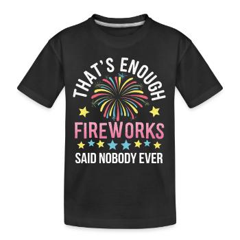 Pyrotechniker Feuerwerk Pyrotechnik - Kinder Premium Bio T-Shirt - Schwarz - Vorne