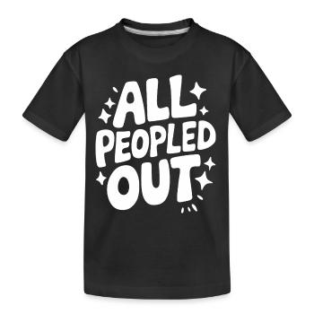 Introvertierter asozialer introvertierter - Kinder Premium Bio T-Shirt - Schwarz - Vorne