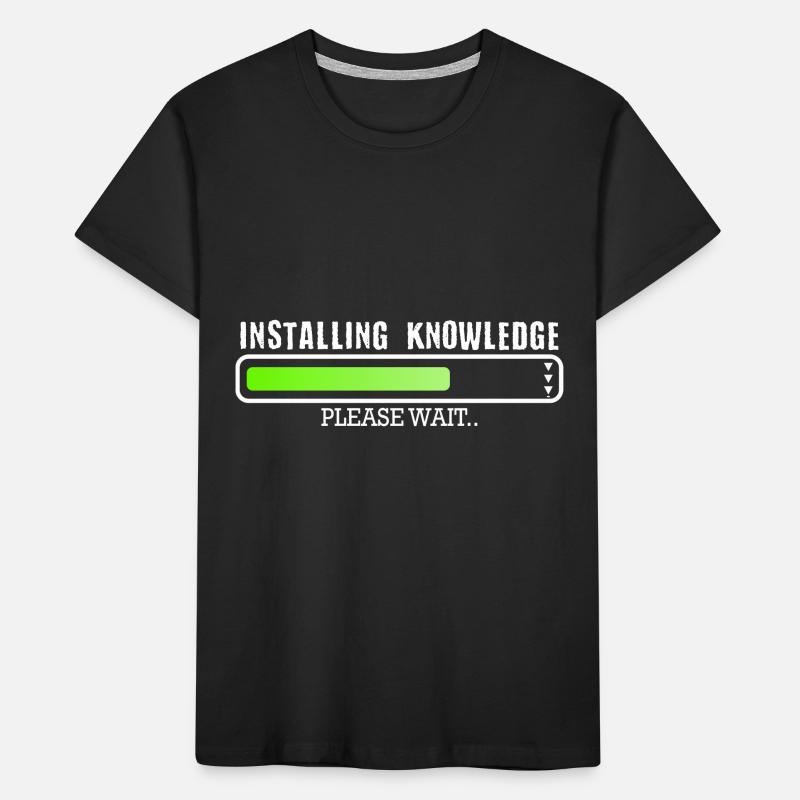 Installing Knowledge please wait Kids' Premium Organic T-Shirt