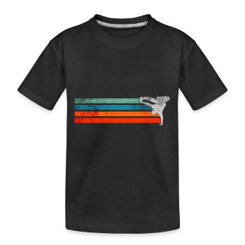 Breakdance Junge Breakdancer Tanzen - Kinder Premium Bio T-Shirt - Schwarz - Vorne
