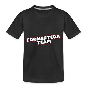 Formentera Team - Kids' Premium Organic T-Shirt - black - Front