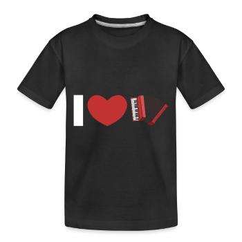 accordéon - T-shirt bio Premium Enfant - noir - Devant