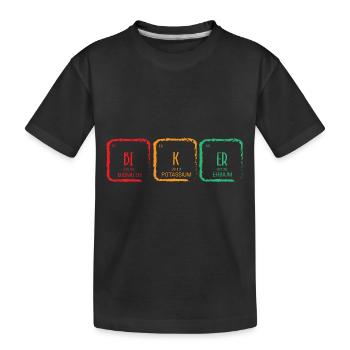 Periodic table - Kids' Premium Organic T-Shirt - black - Front