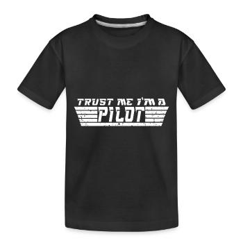 Drone Drones Drone Flight Drone Pilot - Kids' Premium Organic T-Shirt - black - Front