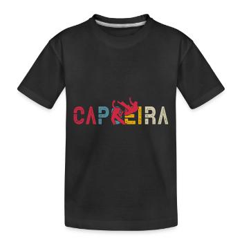 Capoeira - Kinder Premium Bio T-Shirt - Schwarz - Vorne