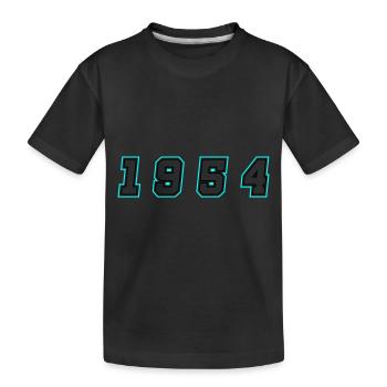 1954 Year Number - Kids' Premium Organic T-Shirt - black - Front