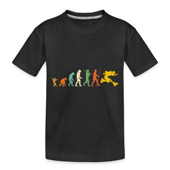 Walzen Evolution - Kinder Premium Bio T-Shirt - Schwarz - Vorne