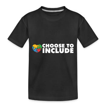Enseignant accéléré Choisissez d’inclure J’encourage - T-shirt bio Premium Enfant - noir - Devant