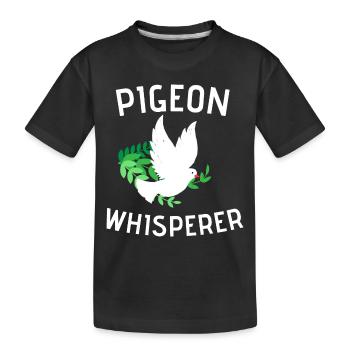 Pigeons Whisperer Pigeon Racing Cadeau Pigeon Pigeon - T-shirt bio Premium Enfant - noir - Devant