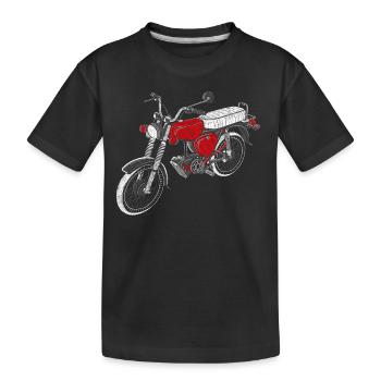 Simson - S50 - S51 - Cyclomoteur - RDA - T-shirt bio Premium Enfant - noir - Devant