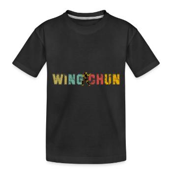 Wing Chun - T-shirt bio Premium Enfant - noir - Devant
