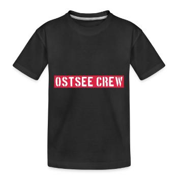Ostsee Crew - Kinder Premium Bio T-Shirt - Schwarz - Vorne