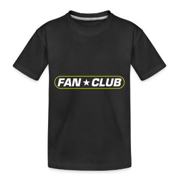 Fan Club - Kinder Premium Bio T-Shirt - Schwarz - Vorne