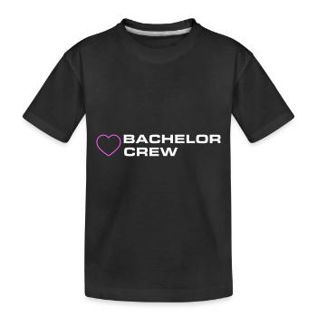 Bachelor Crew - Kinder Premium Bio T-Shirt - Schwarz - Vorne