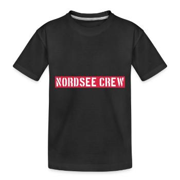 Nordsee Crew - Kinder Premium Bio T-Shirt - Schwarz - Vorne