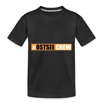 Ostsee Crew - Kinder Premium Bio T-Shirt - Schwarz - Vorne