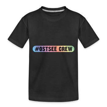 Ostsee Crew - Kinder Premium Bio T-Shirt - Schwarz - Vorne