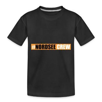 Nordsee Crew - Kinder Premium Bio T-Shirt - Schwarz - Vorne