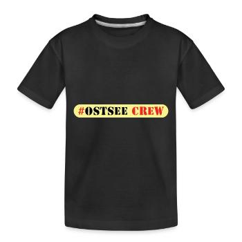 Ostsee Crew - Kinder Premium Bio T-Shirt - Schwarz - Vorne