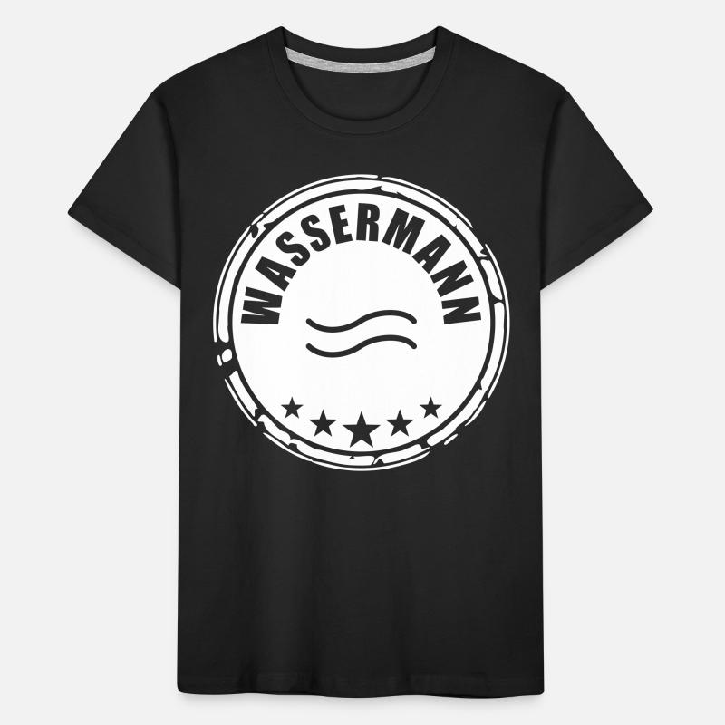Sternzeichen Wassermann Kinder Premium Bio T-Shirt