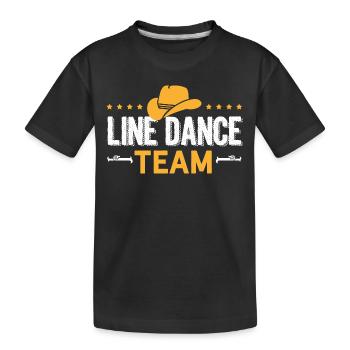 Line Dance Shirt Line Dance Team Gift Tee - T-shirt bio Premium Enfant - noir - Devant
