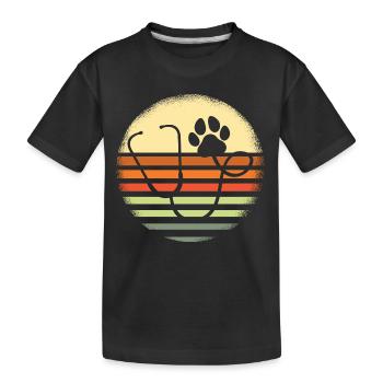 Vétérinaire vétérinaire Tech Animal Health Doctor Gift - T-shirt bio Premium Enfant - noir - Devant