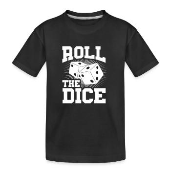 Lancez les dés Casiono Las Vegas - T-shirt bio Premium Enfant - noir - Devant