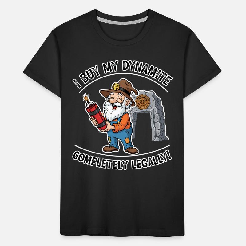 Dynamit-Miner ! Kinder Premium Bio T-Shirt