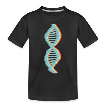Science Biologie rétro ADN Génétique Motif 2 - T-shirt bio Premium Enfant - noir - Devant