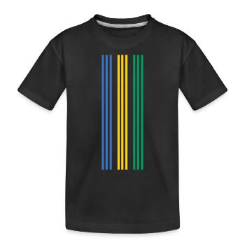 Gabon - Kids' Premium Organic T-Shirt - black - Front