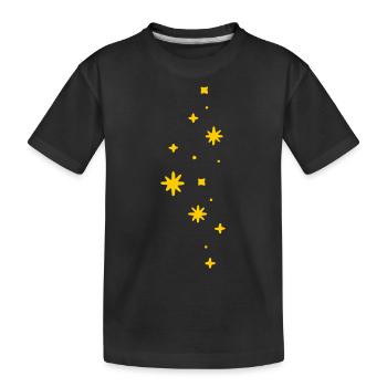 Ciel étoilé - T-shirt bio Premium Enfant - noir - Devant