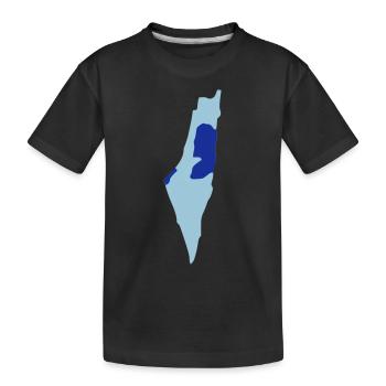 Israel - Palestine - Kids' Premium Organic T-Shirt - black - Front