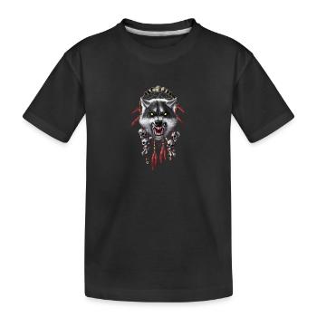 Werwolf-Traumfänger - Kinder Premium Bio T-Shirt - Schwarz - Vorne