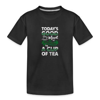 Théière Tea Time Out Heat - T-shirt bio Premium Enfant - noir - Devant