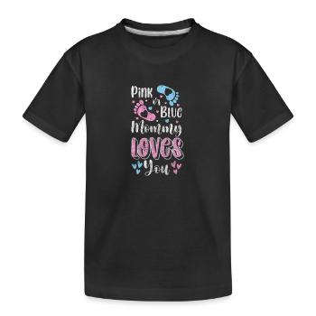 Pregnant, Childbirth, Offspring, Family - Kids' Premium Organic T-Shirt - black - Front