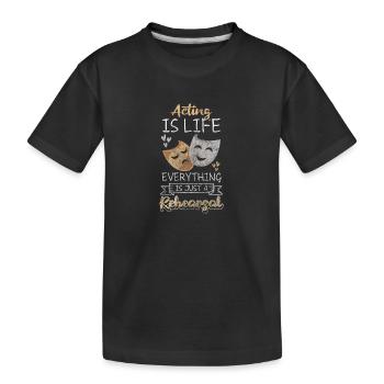 Théâtre Scène Jeu Production théâtrale - T-shirt bio Premium Enfant - noir - Devant