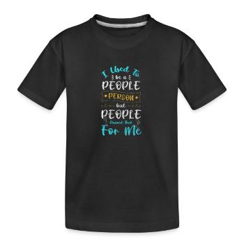 Einzigartig Menschen Persönlichkeit Besonders - Kinder Premium Bio T-Shirt - Schwarz - Vorne