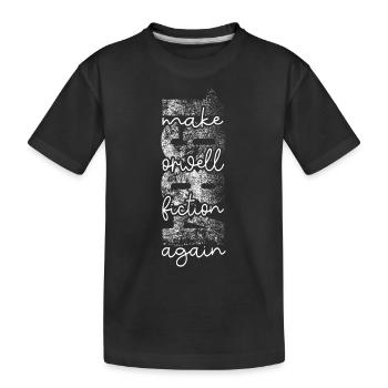 1984 - make Orwell fiction again - Kinder Premium Bio T-Shirt - Schwarz - Vorne