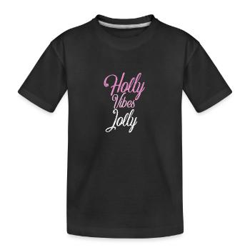 Merry christmas - Kids' Premium Organic T-Shirt - black - Front
