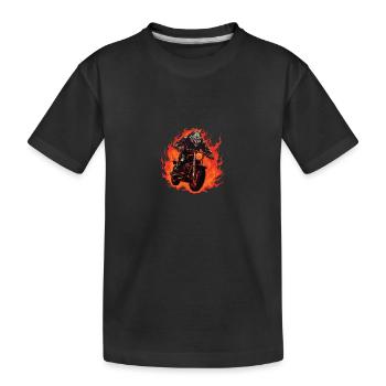 Moto Motard Wolf Flame - T-shirt bio Premium Enfant - noir - Devant
