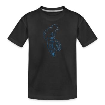BMX Hommes BMX Garçons BMX Vélo BMX Cyclisme - T-shirt bio Premium Enfant - noir - Devant