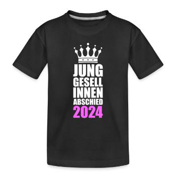 Hen party 2024 - Kids' Premium Organic T-Shirt - black - Front