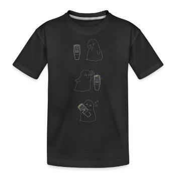 Geist K II Meter Linien - Kinder Premium Bio T-Shirt - Schwarz - Vorne