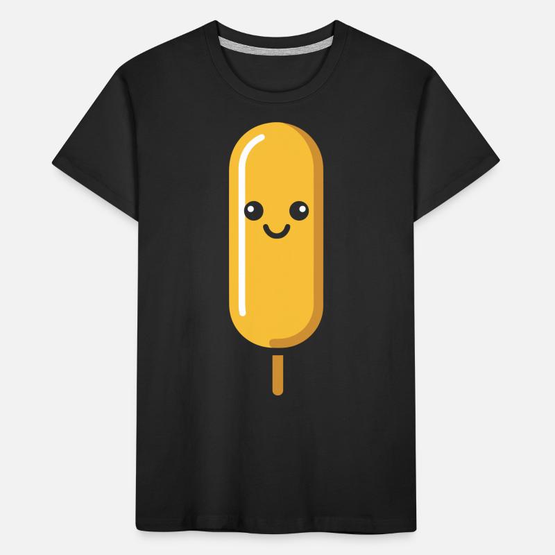 Corn dog food Kids' Premium Organic T-Shirt